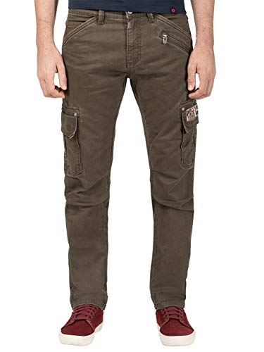 Fit_type; Slim Timezone Uomo Regular RogerTZ, Sludge Green (4078), 31W / 34L
