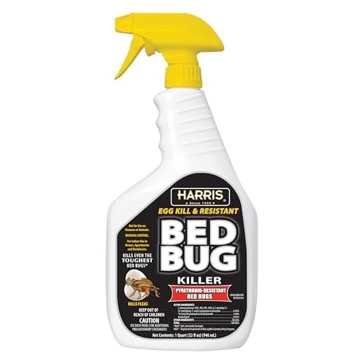 HARRIS White Label Bed Bug Killer, Liquid Spray with Odorless and Non-Staining Extended Residual Kill Formula (32oz)