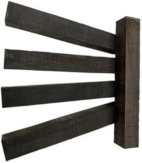 Exotic Wood Zone | Combo Pack of 5 Gaboon Ebony Pen Blanks | 5/8" x 5/8" x 4"