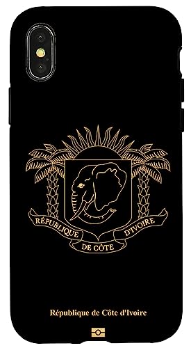 �R�[�g�W�{���[�� Republique de Cote d'Ivoire Ivory Coast Africa �X�}�z�P�[�X iPhone X/XS �p