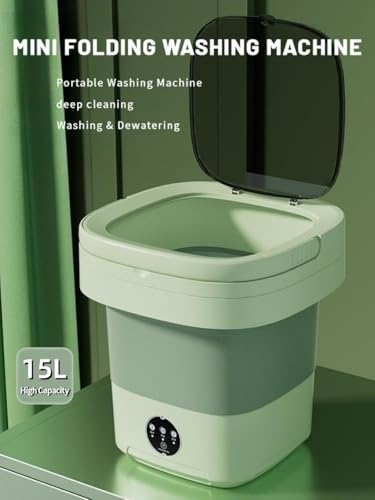 image for GRINCHAT Portable Washing Machine, Mini Washer,15L Upgraded Large Capa