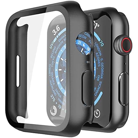 Piuellia Black Hard Case with Screen Protector Cover