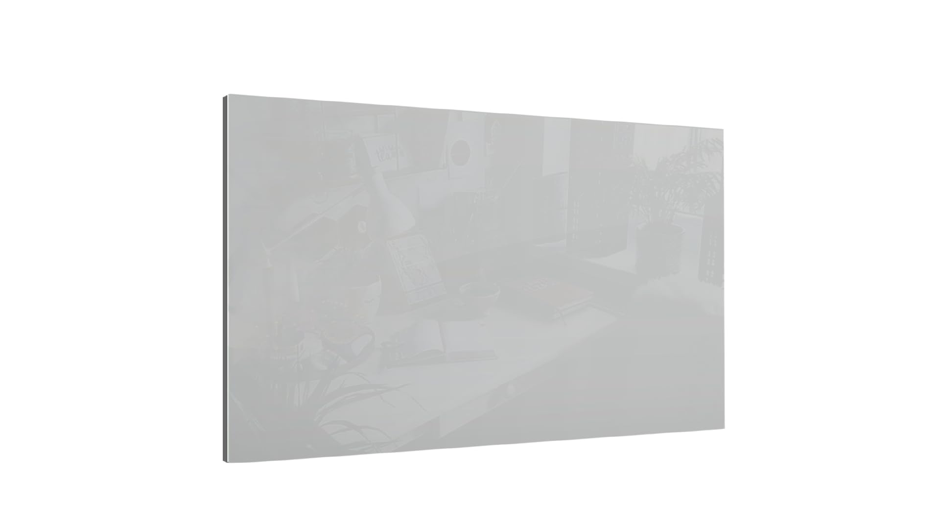 ALLboards 120×90 cm Grey Magnetic Glass Board – Frameless Glass Board, Tempered Glass Suitable for Neodymium Magnets — image 1