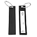 Shacke Luggage Tags with Long Bendable Rubber Design w/ Steel Loops - Set of 2