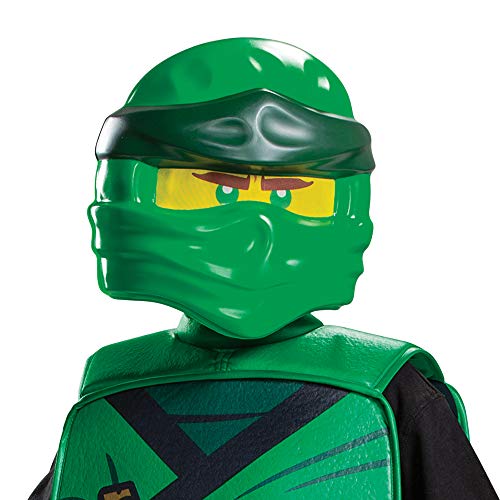 Disguise 100369 Ninja Official 3 Piece Lloyd Ninjago Costume for Kids Includes Mask and Gloves, Green One Size