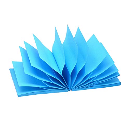 Early Buy Pop Up Sticky Notes 3X3 Refills Self-Stick Notes 6 Pads, Solid Color, 100 Sheets/Pad (Blue) #TOP1