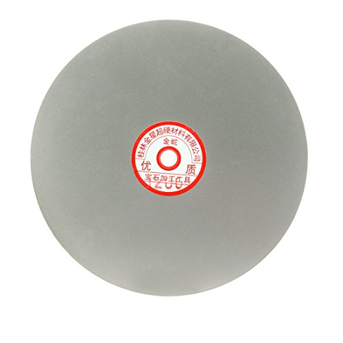Roue diamant 200mm grain 1200 lapidaire disque de meulage plat pour affûtage carbure et verre