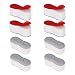 Produktbild 8 Stück WC Sitz Puffer, Toilettensitzpuffer Universal Ersatz Toilettensitz Stoßstangen, Auflagestopfen Für Toilettensitz | Abstandhalter Für WC-Brille,Toilettensitz Puffer Auflagestopfen