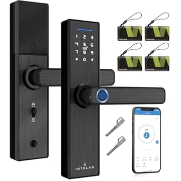 Fechadura Digital Biométrica Wi-Fi Inteligente, Fechadura Porta, Cinco Métodos para Abrir Portas