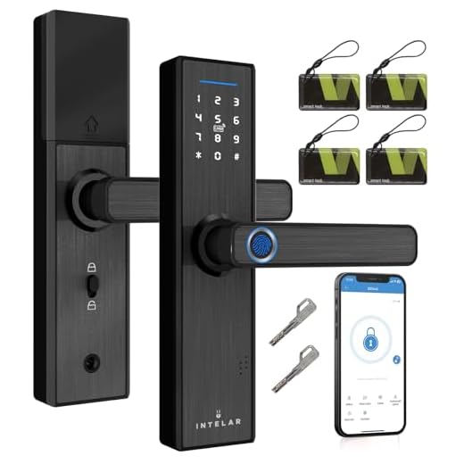 VDRGB X1 Fechadura Eletronica Tuya APP Fechadura Digital de Embutir com Biometria, Abertura por Senha/Tag