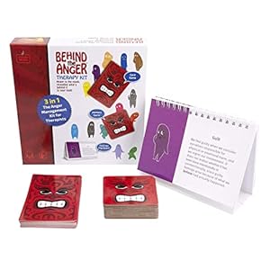 Behind the Anger Therapy Kit – Anger Management Therapy Games for Kids and Teens | Social Emotional Therapeutic Games for Anger Control | Mental Health Therapy Tools and Toys for use by Professionals