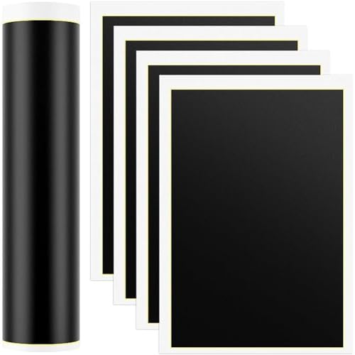 Catálogo para Comprar On-line Papel de grabado los 5 mejores. 38 Haowul 5 Piezas De Papel De Marcado De Grabado Láser, Papel De Marcado, Papel De Grabado Láser para Marcado Y Grabado Láser De Fibra para Cerámica, Vidrio, Azulejos De Piedra