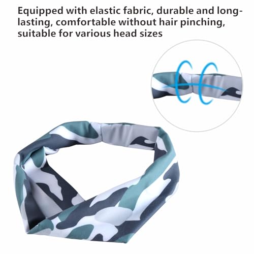 Bynccea Pacote com 5 tiaras de corrida masculinas, de secagem rápida, faixa de cabelo esportiva, pul