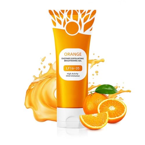 Orange Exfoliating Gel for Face and Body Deep Pore Cleansing Blac...