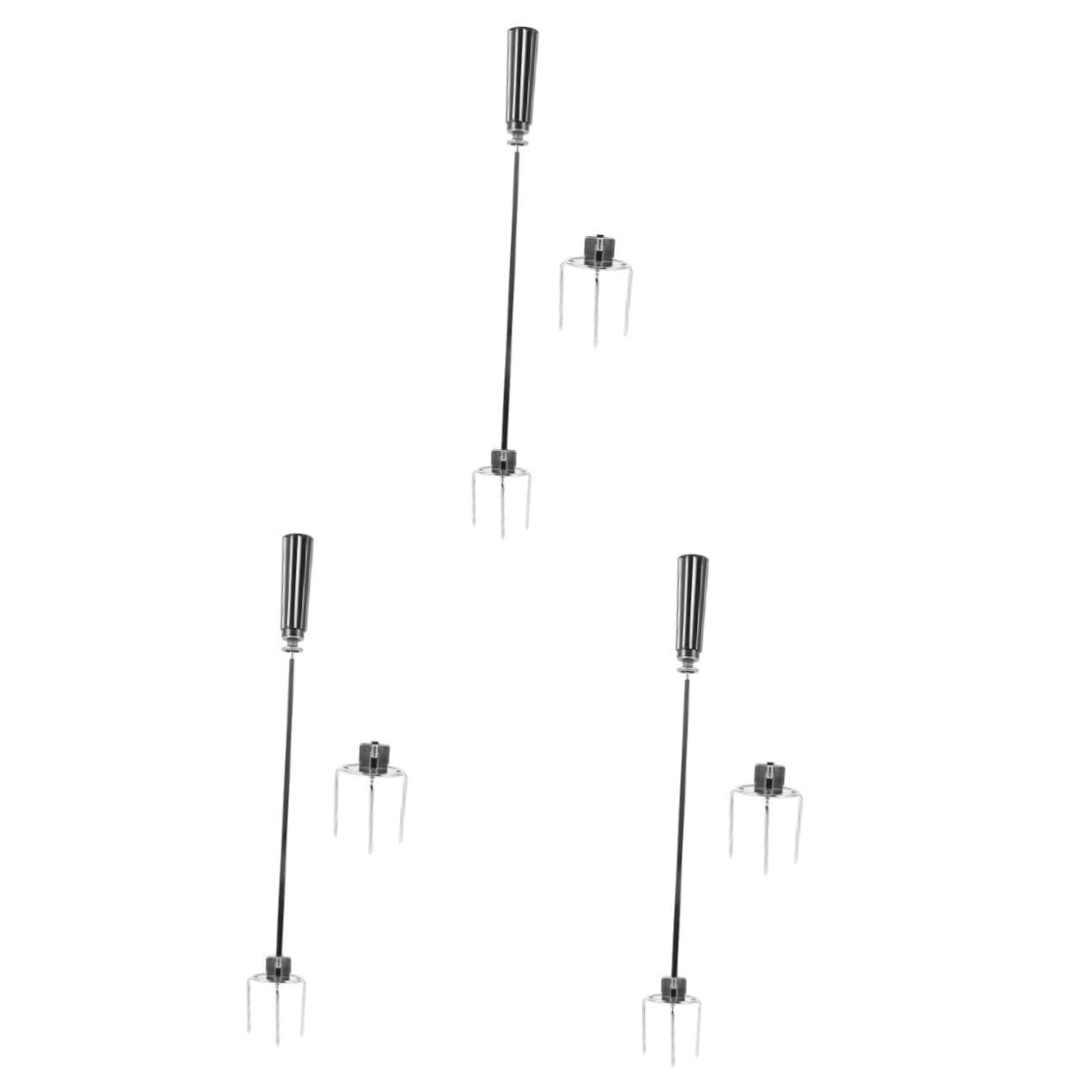 BESPORTBLE 3sets Forche Per Arrosto Inossidabile Utensili Per Grigliare Pollo e Carne Accessori Per Forno e Friggitrice Ad Aria Facili Da Usare e Riporre Design Compatto e Resistente Cucina