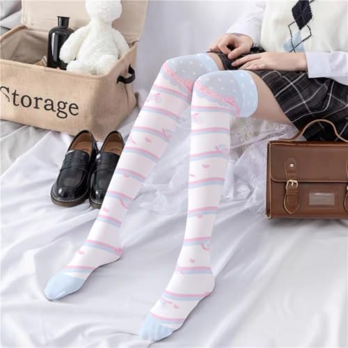 Kawaii Lolita Patterned Tights with Design Velvet Socks Cute Cosplay Stockings for Women4