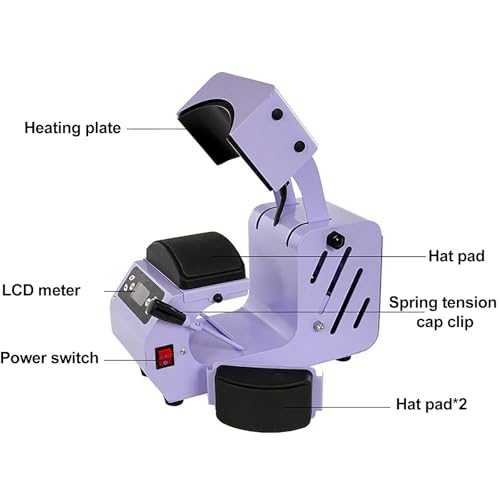 Prensa térmica para sublimación, máquina eléctrica para gorra miniatura 2