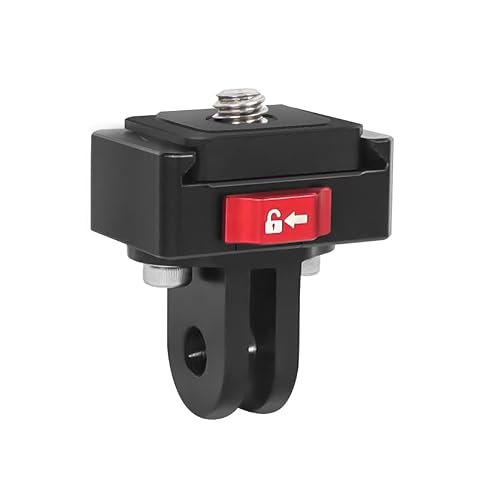Fututech 1/4 Szybkozwalniający adapter do GoPro 11 10 9 8 7 Złącze do Insta360 Osmo Action Base dla kamer akcji uchwyty do telefonów komórkowych akcesoria