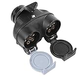 ◇ Höchste Qualität -- Der anhänger stecker adapter besteht aus hochwertigen kunststoff- und messingstiften, die mit dem Euro stecker frei abgestimmt sind