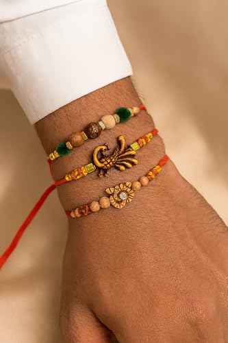 Image of Combo Of 4 Rakhis for Brother, Bhabhi and Kids.