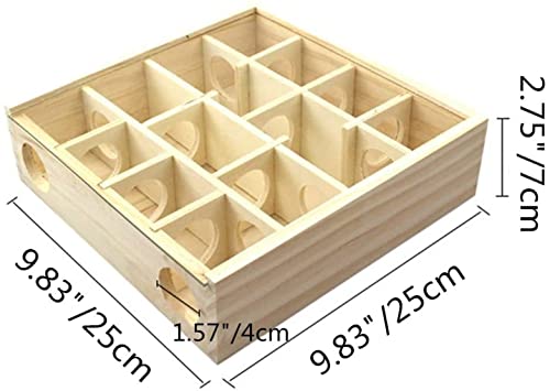 MMCCHB Labirinto in legno, criceto e labirinto in
