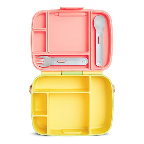 Munchkin® Lunch™ Bento Box For Kids, Includes Utensils, Yellow #TOP5