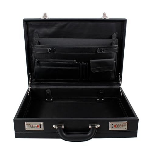 Executive Faux Leather Business Briefcase Attache Travel Case Work Bag AR