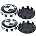 4 Stück Nabenkappen Felgendeckel Compatible with BMW 56mm Radnabendeckel ABS Radkappen Felgenkappen Wheel Caps Radnabenkappen,Schwarz