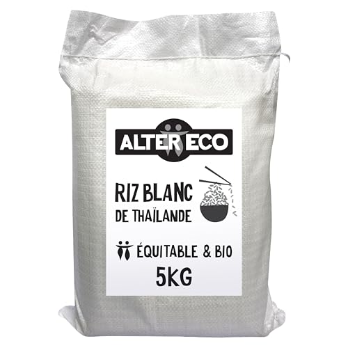 ALTER ECO - Riz Thaï Bio et Équitable 5 kg - Riz Équitable Origine Thaïlande - Prêt en 15 Minutes