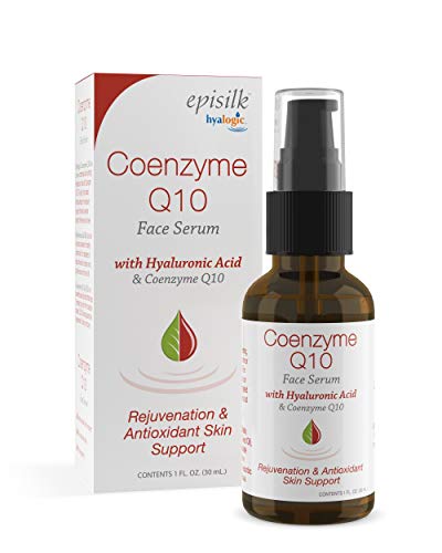 Hyalogic Episilk Coenzyme Q10 Serum w-Hyaluronic Acid for Collagen Support - Visible Firming Facial Serum For Dry Skin - Skin Rejuvenation - Antioxidant Serum (1 fl oz)