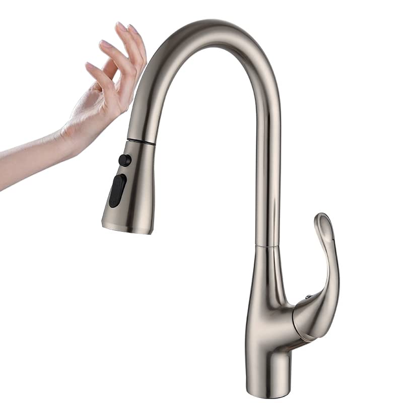 Grifo de cocina con sensor extraíble mezclador frío calor para fregadero comercial de bar