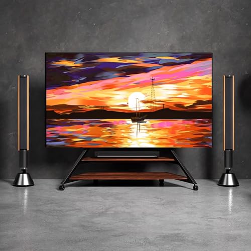 Soporte móvil para TV con ruedas ajustable para 75-100 pulgadas miniatura 3