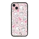【Amazon.co.jp限定】CASETiFY コンパクト iPhone 15 Plus ケース [薄型軽量/耐衝撃/米軍MIL規格] - Kittens - クリア ブラック