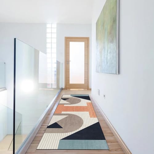 Alfombra de cocina moderna para decorar pasillos largos con estilo abstracto 6