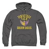 Tennessee Technological University Official Tennessee Tech Golden Eagles Logo Unisex Adult Pull-Over Hoodie,Charcoal, Large