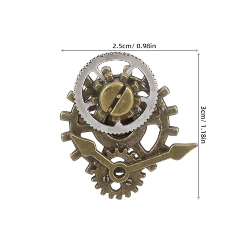 Steampunk Ring 2 Stück Vintage Uhr Zahnrad Design Kreative Metall Fingerringe Für Herren Damen Punk Schmuck Geschenk – Bild 3