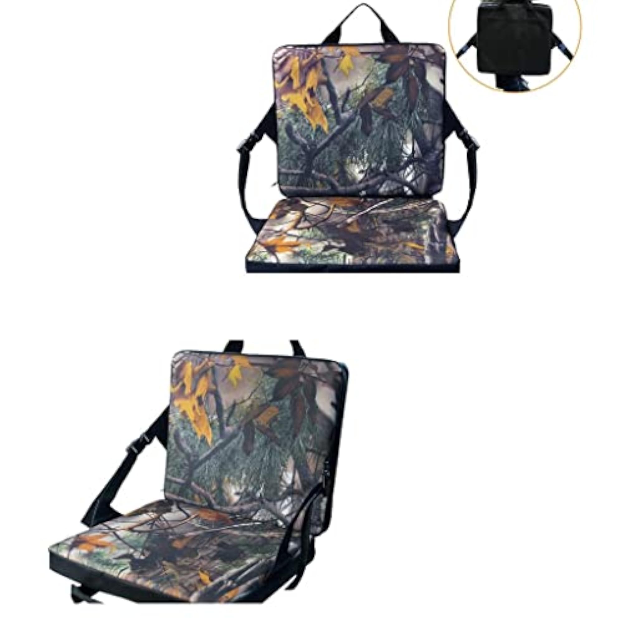 Folding Cushion Adjustable Backrest Seat Mat