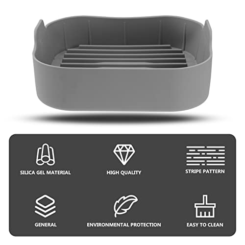 Placa De Grelha De Goma Acessórios Para Forno Airfryer Bandeja De Silicone Fritadeira Cozimento De S