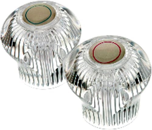 Replacement for Kohler Hot/Cold Faucet (Small) Replacement Handles Acrylic 1 Pr 70274 Replaces Parts