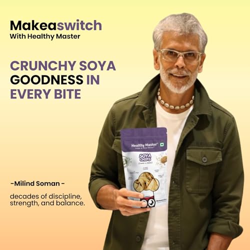 Image of Healthy Master Soya Chips Combo 600g (100g Each) Pack of 6 | Light & Crispy Healthy Chips | Gluten Free & Vegan I No Palm Oil, No Artificial Preservatives & Natural Ingredients I Healthy Snacks for Adults & Kids