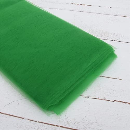 Threadart Emerald Tulle Bolt - 54" x 20 Yards, Soft Fabric
