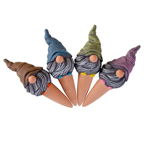 Yaztauho Bewässerungsspitzen,Ton Bewässerungsgeräte für Pflanzen - Gartenbedarf Gnomenförmige Bewässerungshilfe für Garten Terrasse Balkon Innenbereich Urlaub Blumentöpfe Zuhause