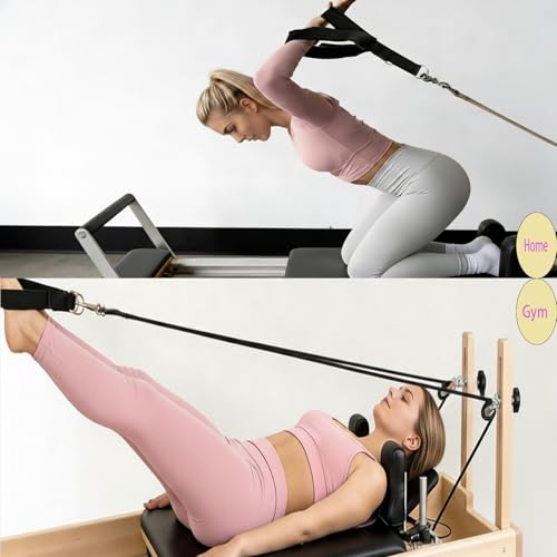 Arisenca Pilates Double Loop Straps with Extra Padding, Adjustable D Ring Reformer Straps for Home Gym, Yoga Stretching, Core Strength Training by Arisenca - Image 7