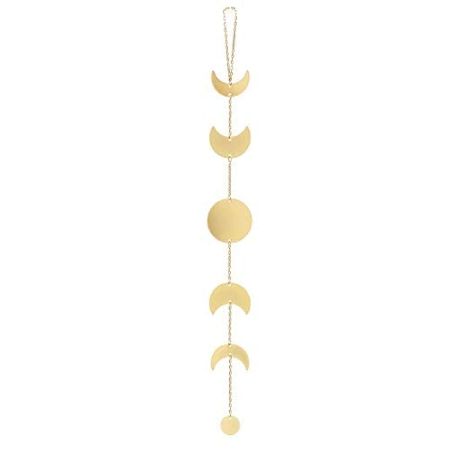 INSHREYS Wall Decorations | Boho Accents Wall Decor | Moon Phases Art | Moon Phase Wall Hanging | Bohemian Decor for Bedroom, Home, Living Room, Apartment or Dorm (24.8 INCH, GOLDEN) (B09Q2633HZ) Amazon Price History, Amazon Price Tracker