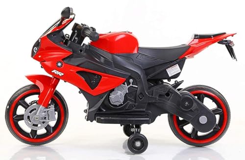 Image of SHAKYA WORLD RR Battery Operated Kid's Bike, Ride-on Bike for 1 to 4 Years, Red & Black