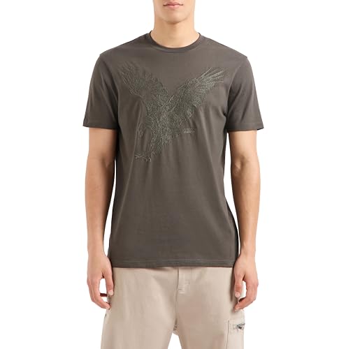 Armani Exchange Men's Large Embroidered Eagle Regular Fit Cotton Jersey2