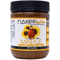Nakee Butter: Maple Sunflower Vegan Butter, High Daily Protein Nut Spread with 12g Protein, Immune Boosting Blend with Cinnamon, Ginger, Elderberry & More, Low Sugar (12 oz)