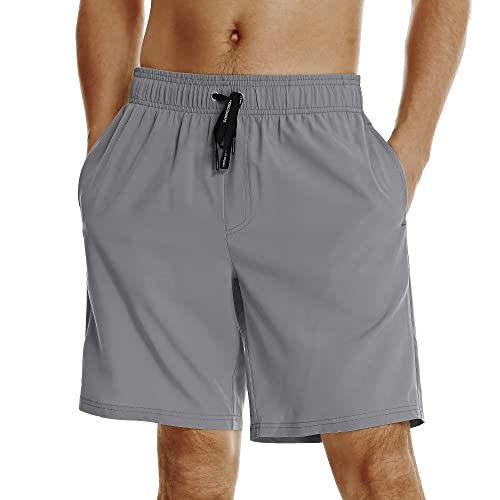 Image of HOdo Mens Swim Trunks with Mesh Liner 9 inch Quick Dry Swim Shorts Bathing Suits for Men Swimwear Board Shorts wiht Pockets