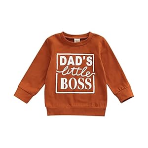 Unisex Peuter Baby Meisje Jongen Trui Lange Mouwen Ronde hals Letters Print Trui Herfst Winter Kleding