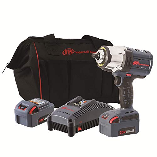 Ingersoll Rand W7152-K22 20V High Torque 1/2 Inch Drive Cordless Impact Wrench, 2 Battery Kit